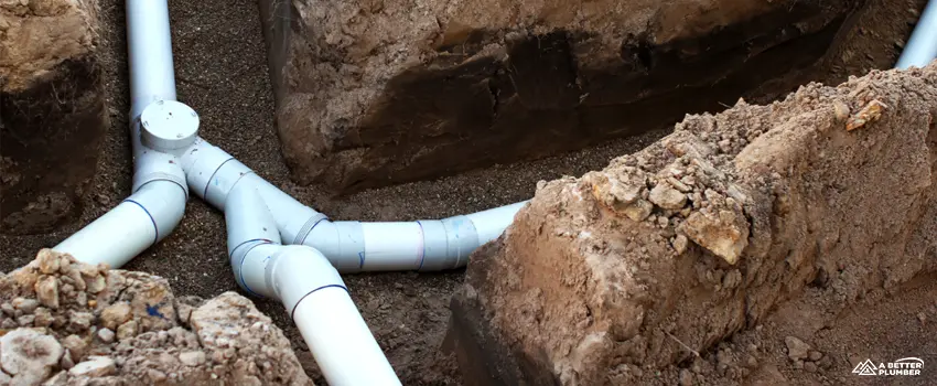  ABP-Plumbing pipeline in a shallow ditch 