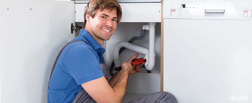 ABP-Male Plumber Fixing Sink Pipe