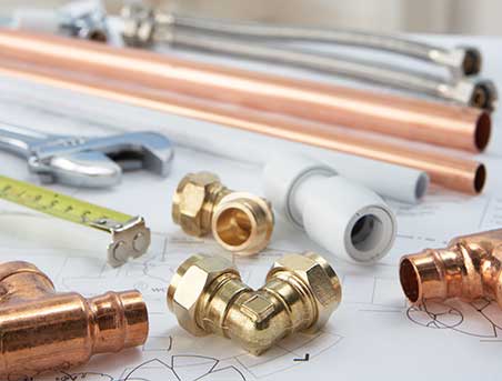 plumbing fittings and lines